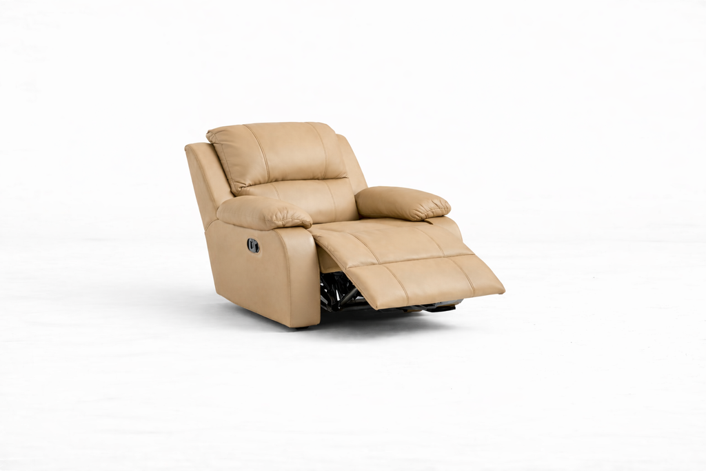 One Seater Recliner Chair - Embossed Bufallo Fabric