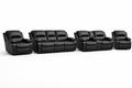 3-2-1-1 Sofa Set with Console – Embossed Buffalo Fabric (Static)