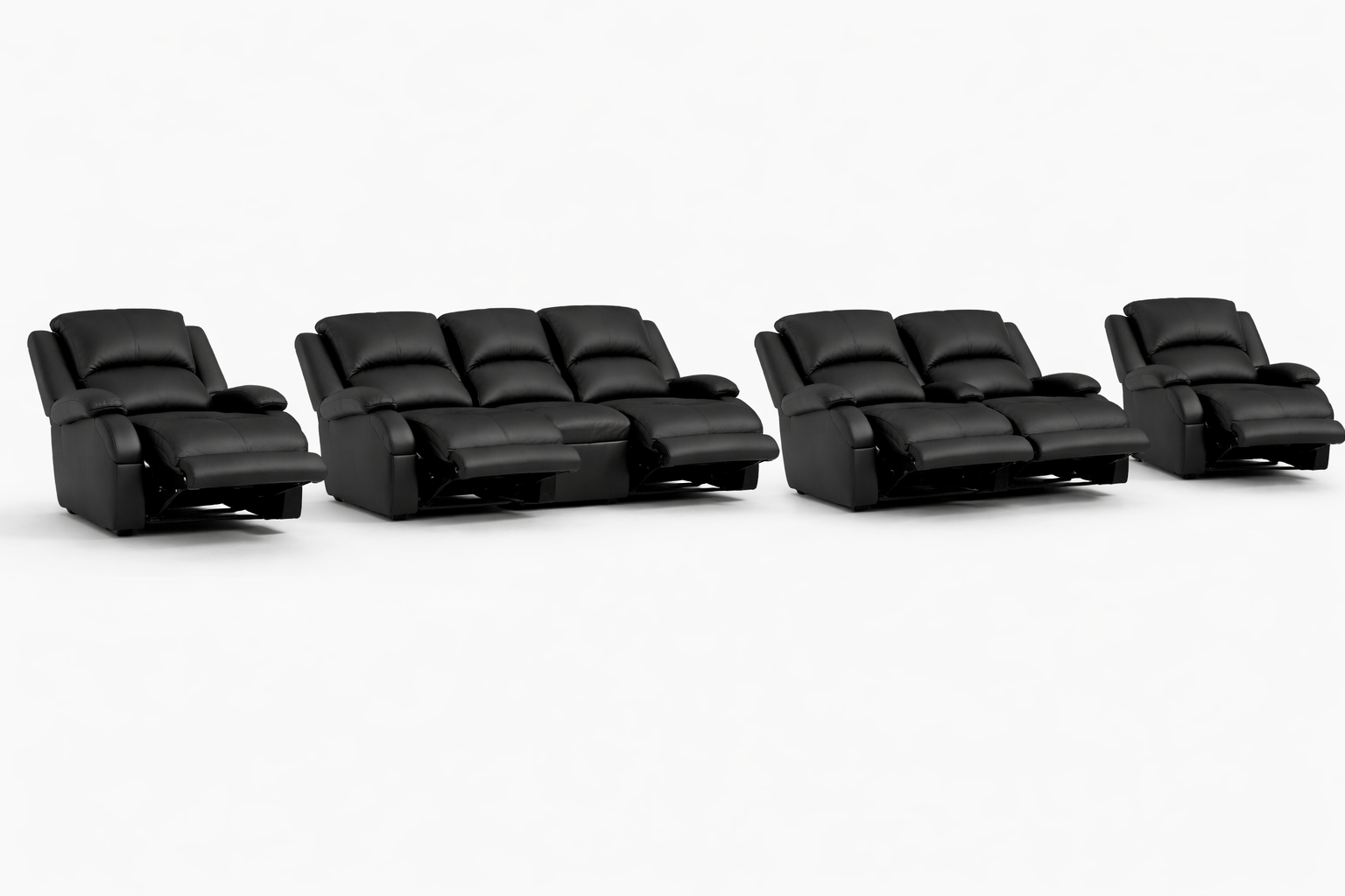 3-2-1-1 All seats Reclining Sofa Set – Genuine Leather