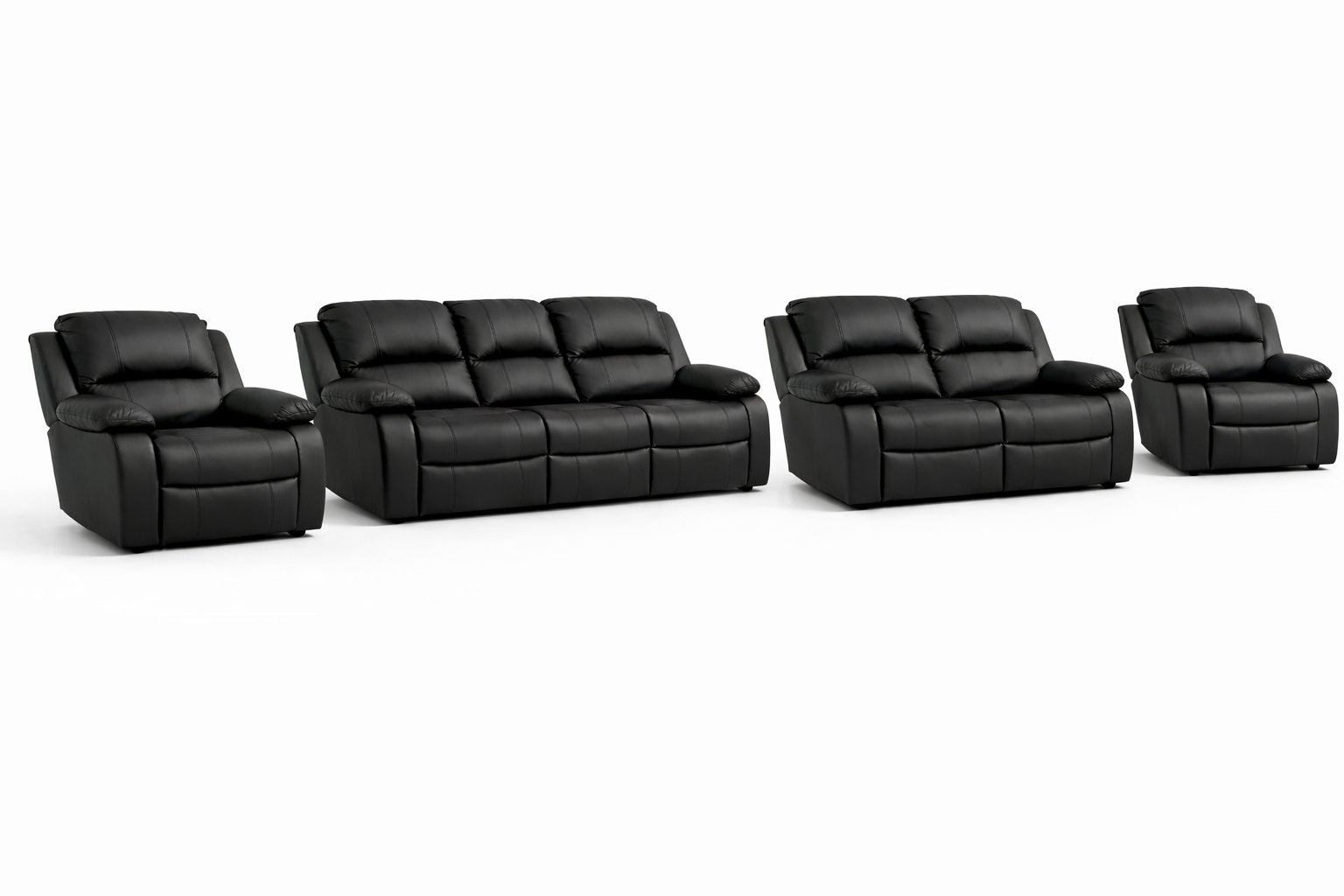 3-2-1-1 Sofa Set – Genuine Leather (Premium Static)
