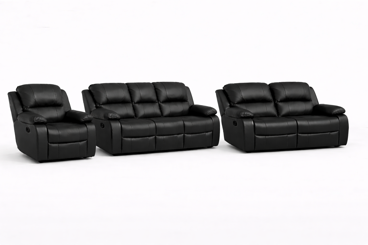 3-2-1 Sofa Set – Genuine Leather (Premium Static)