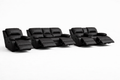 3-2-1 Full Recliner Sofa Set with Console – Embossed Buffalo Fabric: 5 Recliners