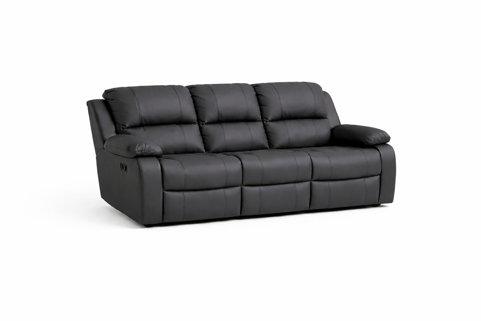 3 Seater Sofa non Recliner: Embossed Bufallo Fabric