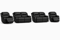 2-2-1-1 Sofa Set with 2 Recliner Chairs – Embossed Buffalo Fabric