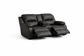 2 Seater Recliner with Console / Cupholders: Embossed Bufallo