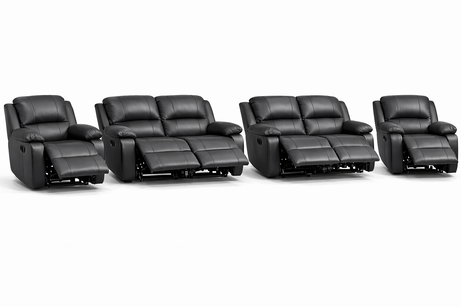 2-2-1-1 All Reclining Sofa Set – Genuine Leather