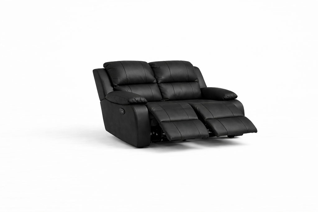 Genuine Leather Two-Seater Recliner – Premium Sofa