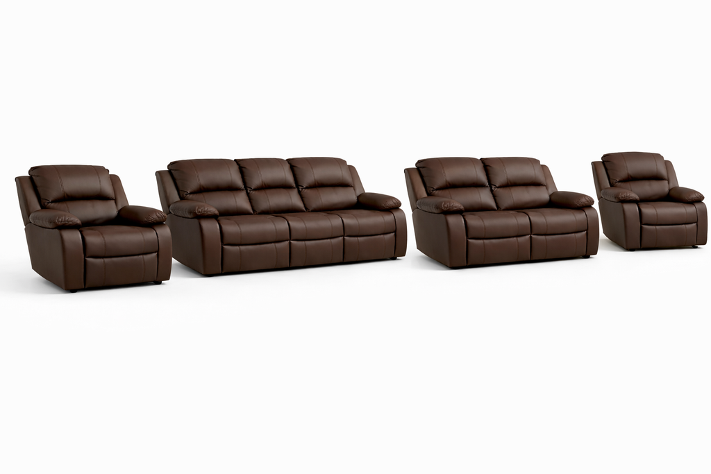 3-2-1-1 Sofa Set – Embossed Buffalo Fabric (Static)