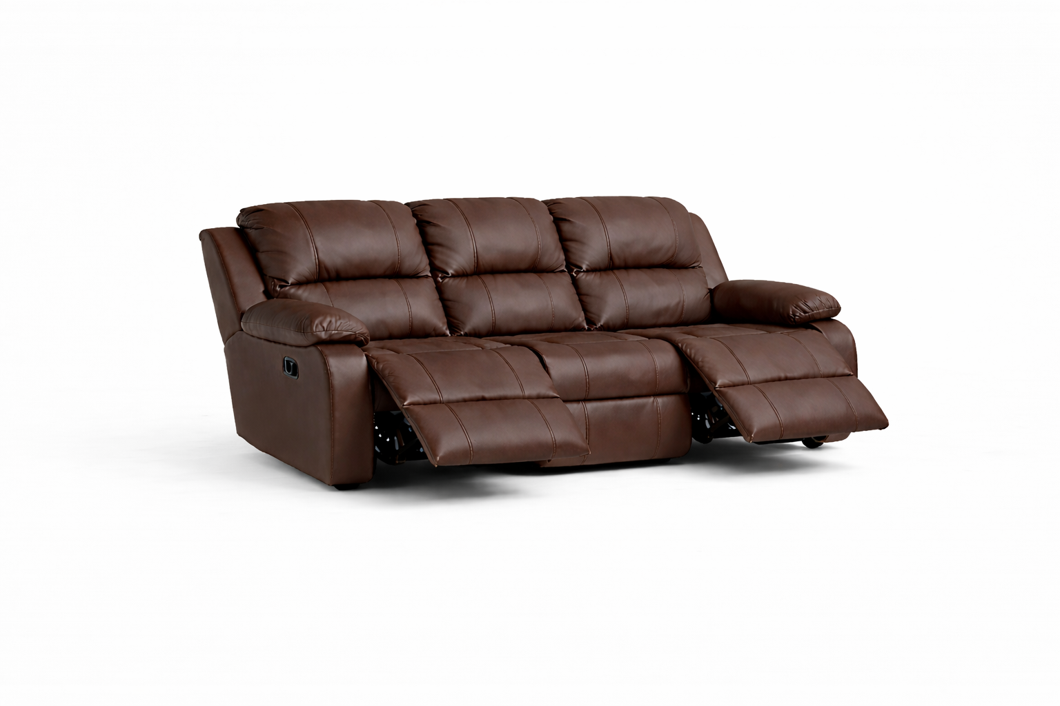 3 seater Recliner Sofa: Embossed Bufallo Fabric