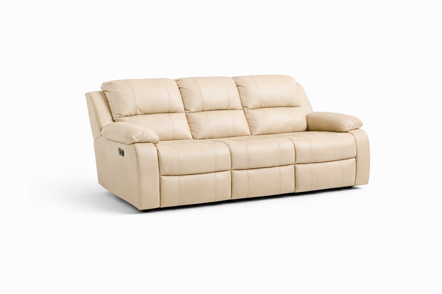 3 Seater Sofa non Recliner: Embossed Bufallo Fabric