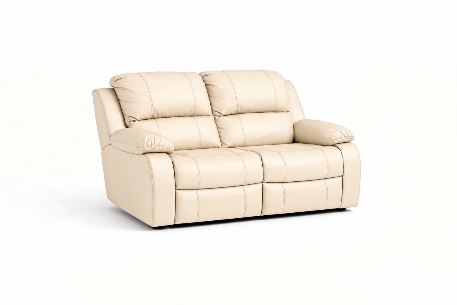 2 Seater Static Sofa - Non Reclining: Embossed Bufallo Fabric