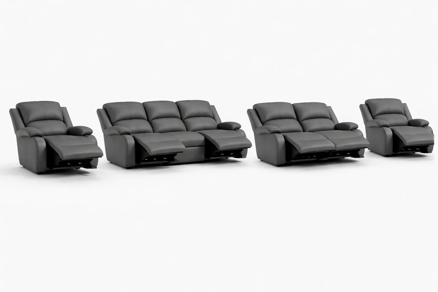 3-2-1-1 All seats Reclining Sofa Set – Genuine Leather