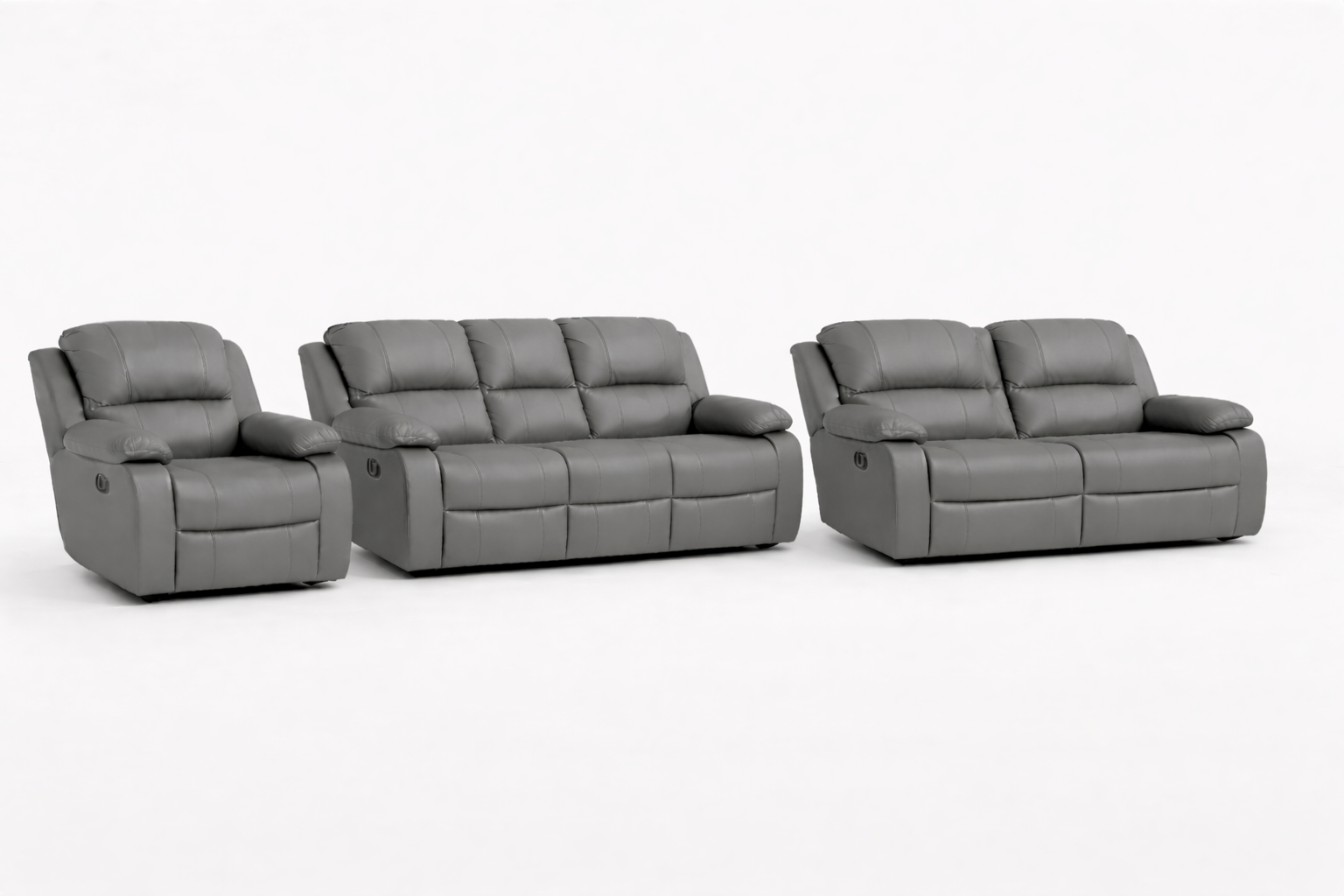 3-2-1 Sofa Set – Genuine Leather (Premium Static)