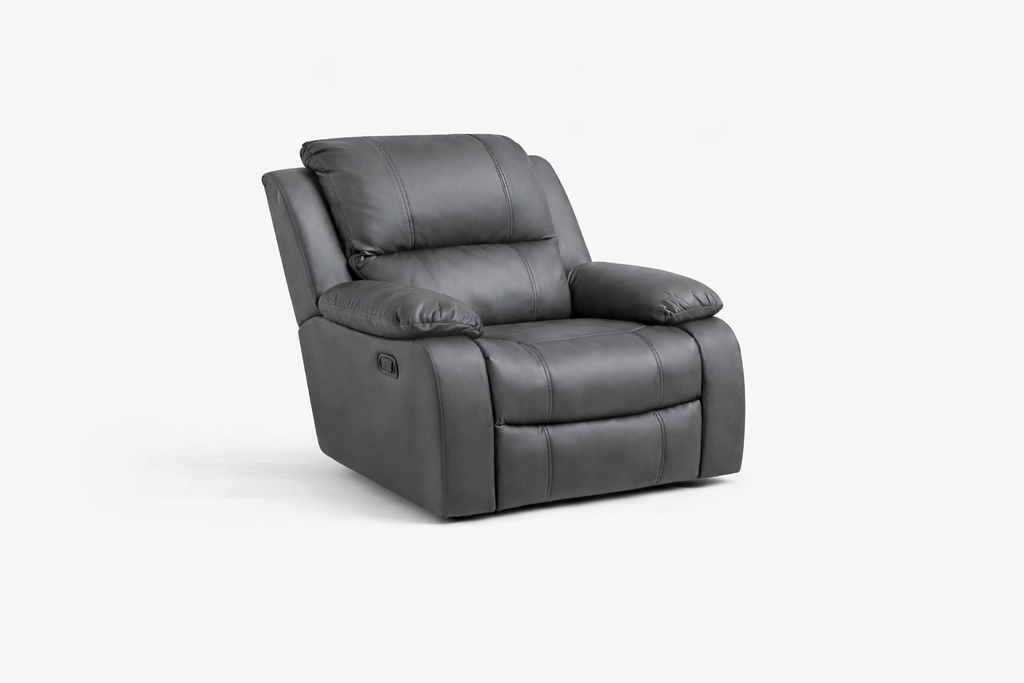 Genuine Leather One-Seater Sofa – Premium Static Chair