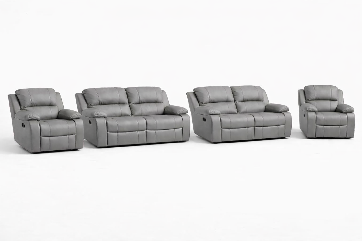2-2-1-1 Sofa Set – Genuine Leather (Premium Static)