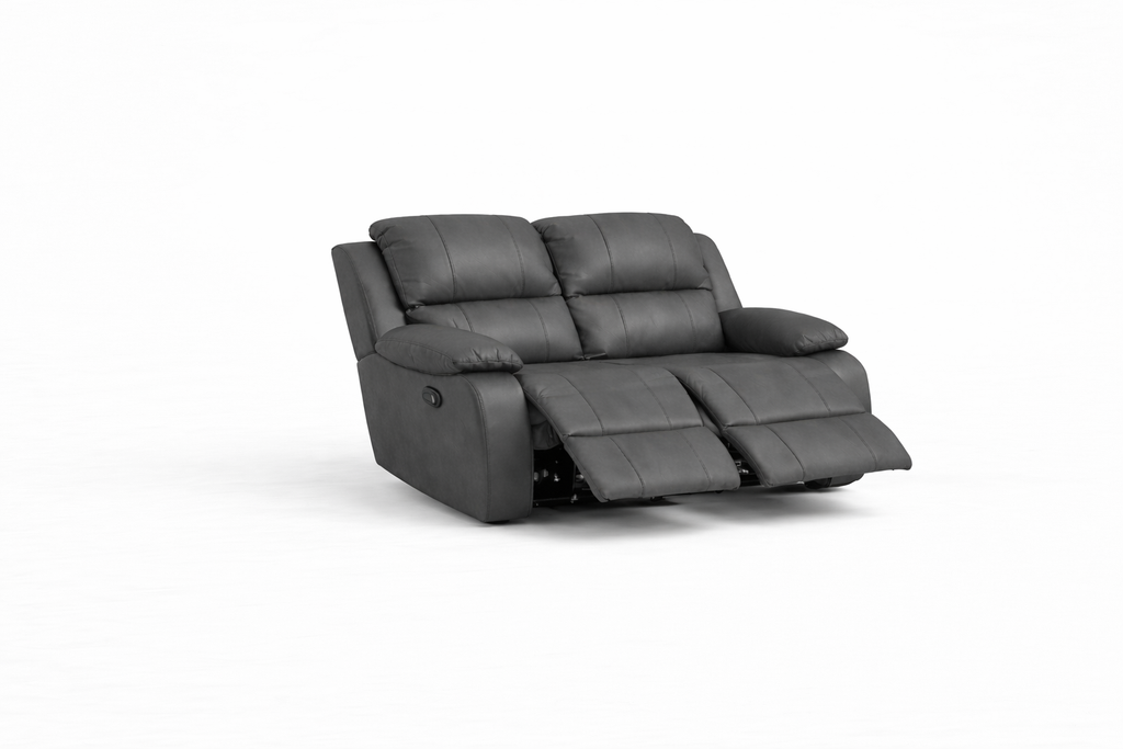 Genuine Leather Two-Seater Recliner – Premium Sofa