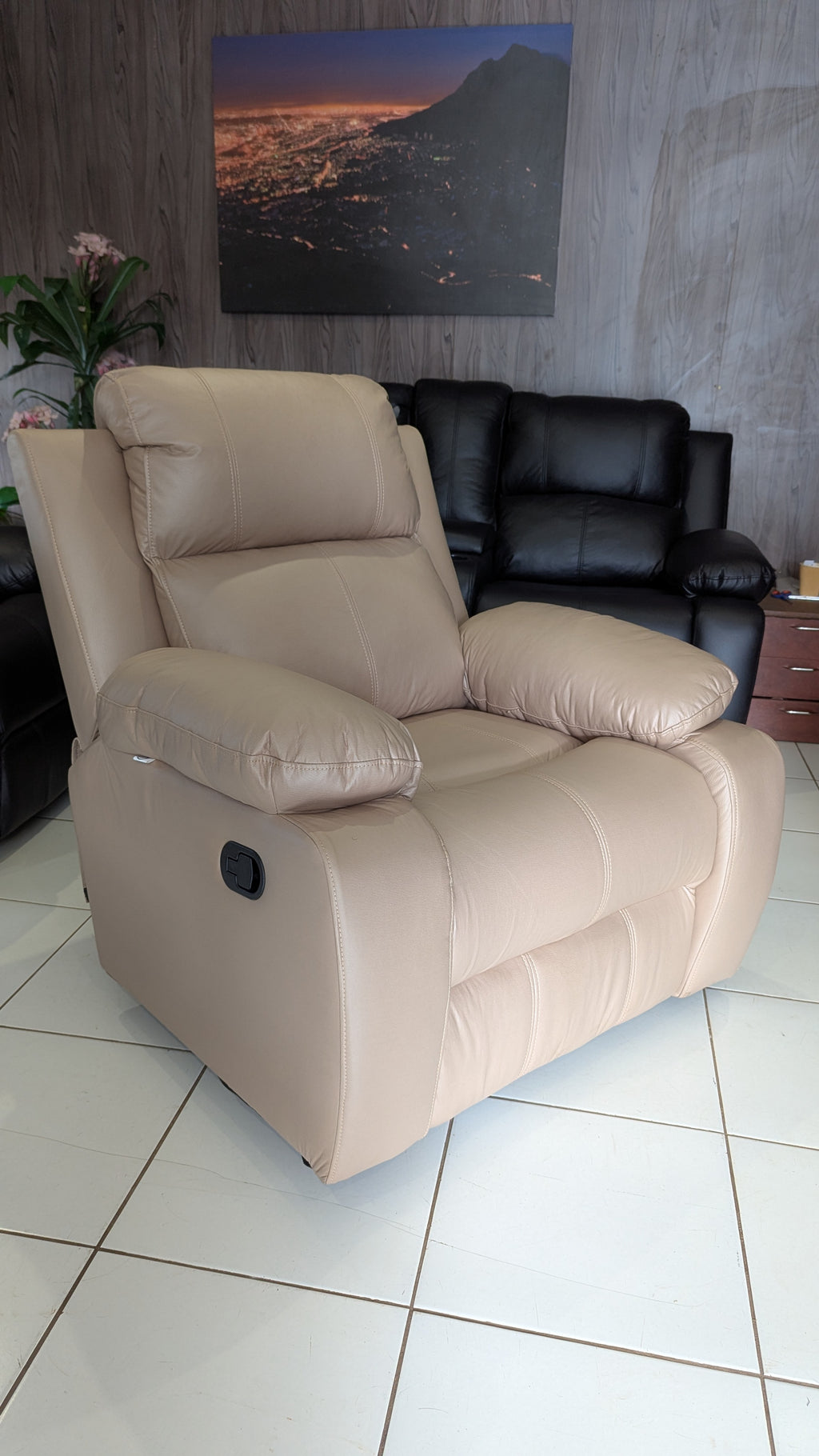 Beige Recliner Chair