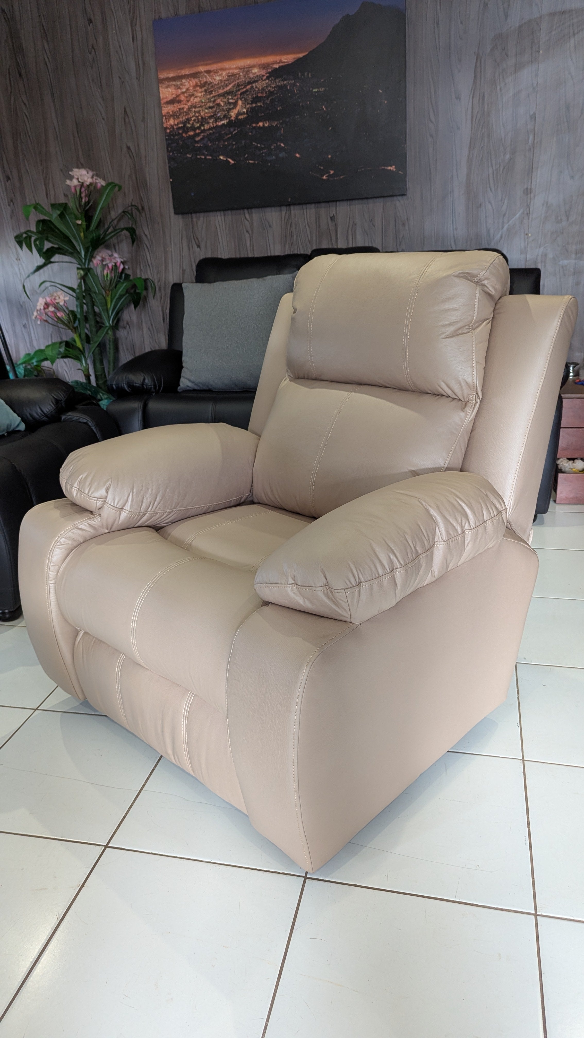 Beige Recliner Chair