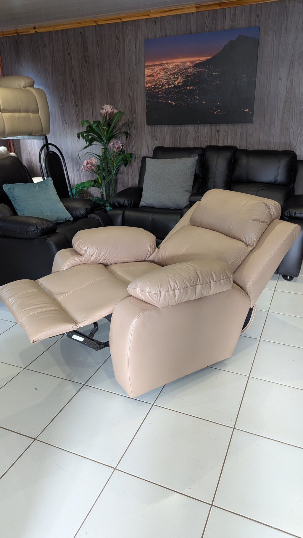 Beige Recliner Chair