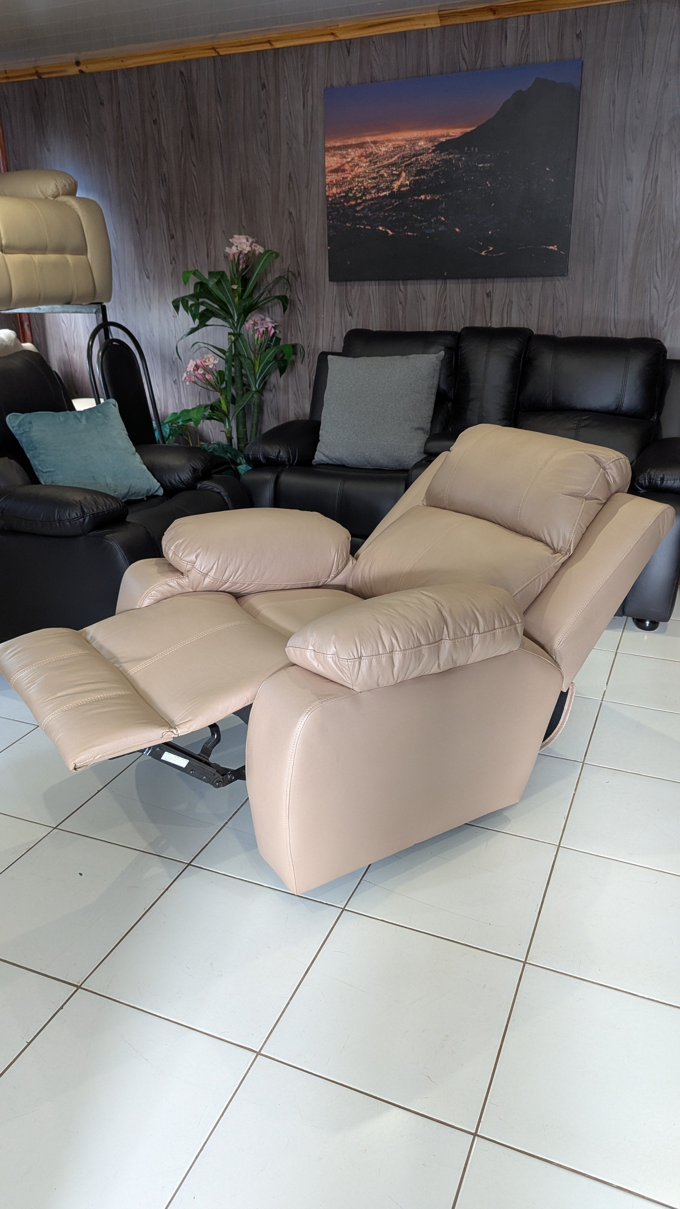 Beige Recliner Chair