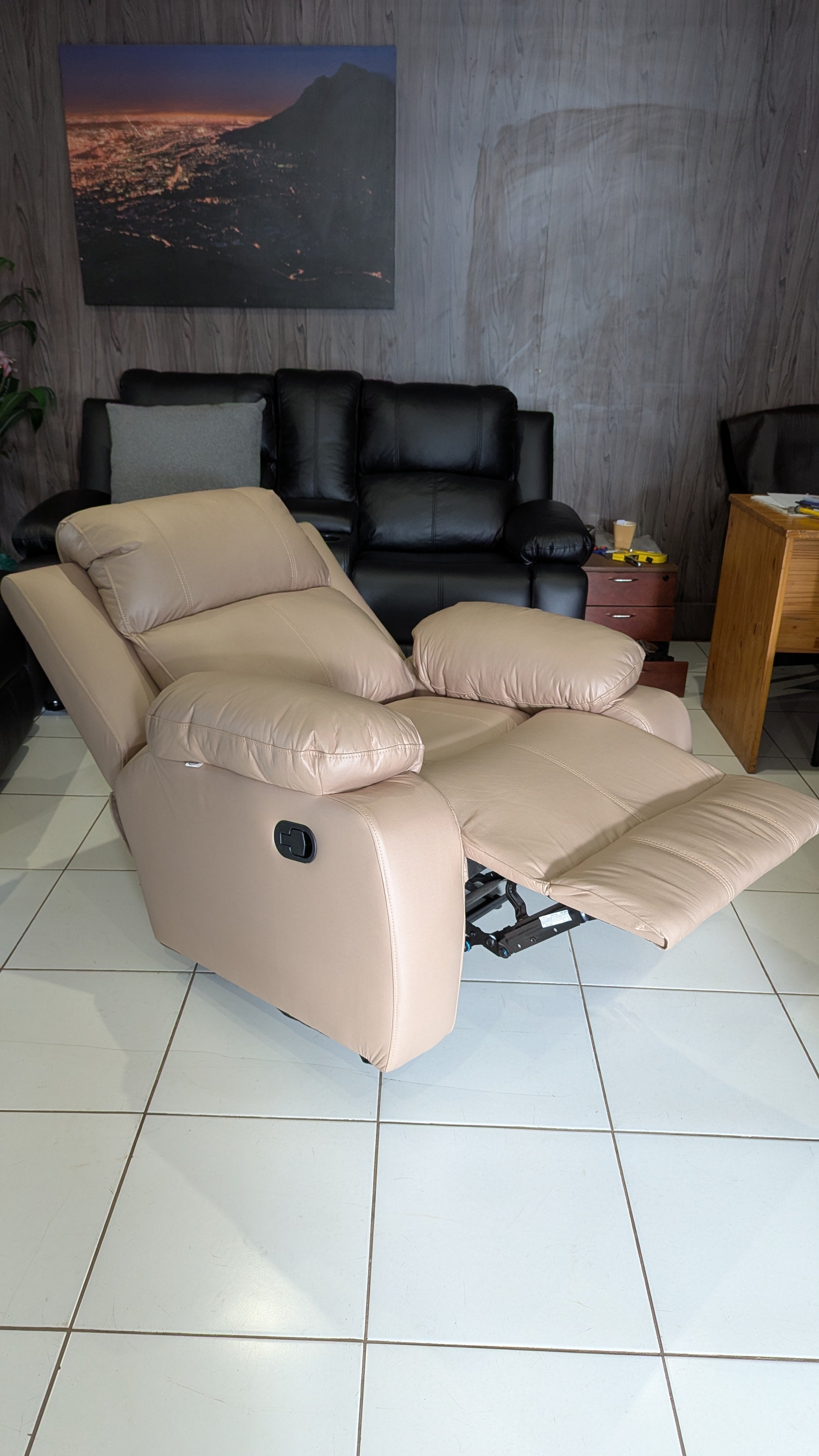 Beige Recliner Chair