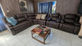 Modular 4-Seater Corner Lounge Suite with Movable Console & Optional Recliners