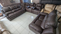Brown Buffalo Fabric Lounge Suite