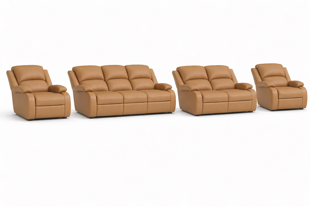 3-2-1-1 Sofa Set – Genuine Leather (Premium Static)