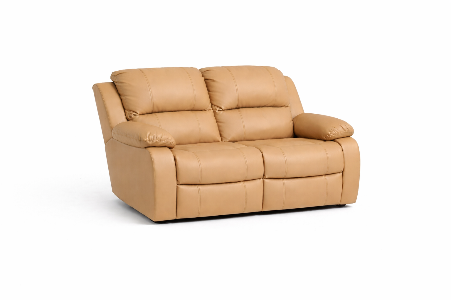 Genuine Leather Two-Seater Sofa – Premium Static
