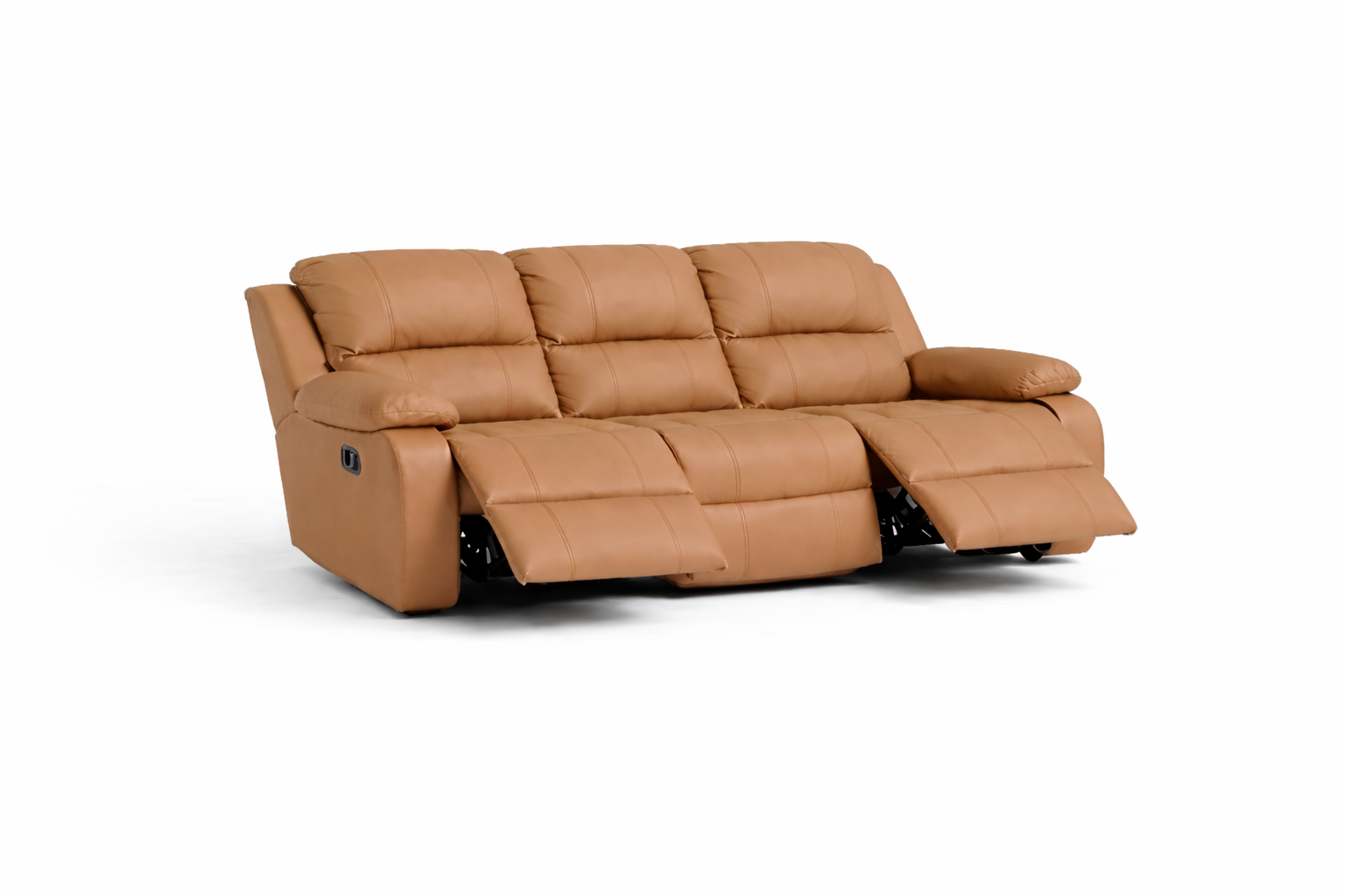 Genuine Leather Three-Seater Recliner – Premium Sofa
