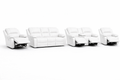 3-2-1-1 Recliner Sofa Set with 4 recliners and a Console – Genuine Leather