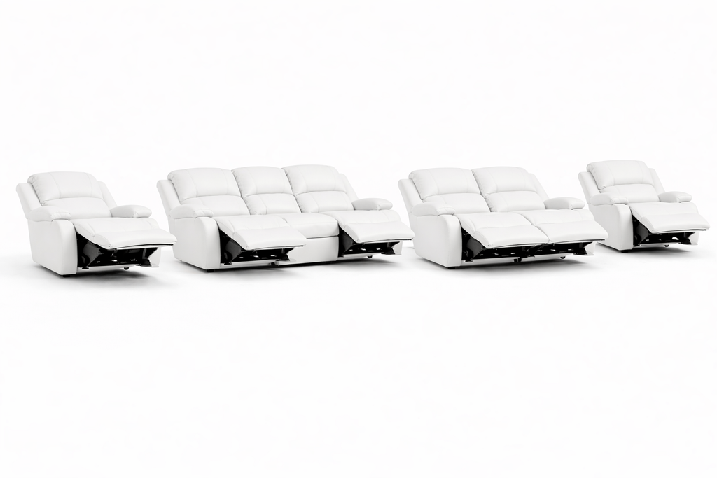 3-2-1-1 All seats Reclining Sofa Set – Genuine Leather