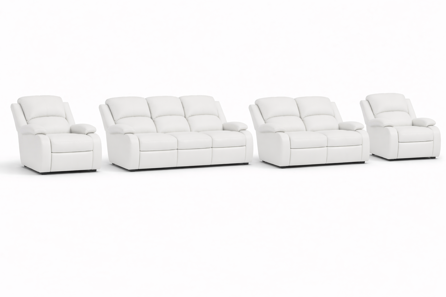 3-2-1-1 Sofa Set – Genuine Leather (Premium Static)