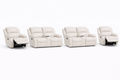 2-2-1-1 Sofa Set with Consoles & 2 Recliner Chairs – Genuine Leather