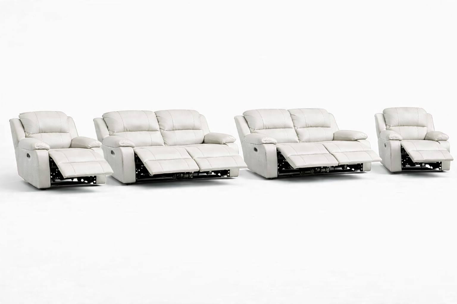 2-2-1-1 All Reclining Sofa Set – Genuine Leather