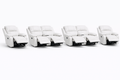 2-2-1-1 All Reclining Sofa Set with Dual Consoles – Genuine Leather