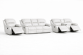 3-2-1 Recliner Sofa Set with Console and 3 Recliners – Genuine Leather