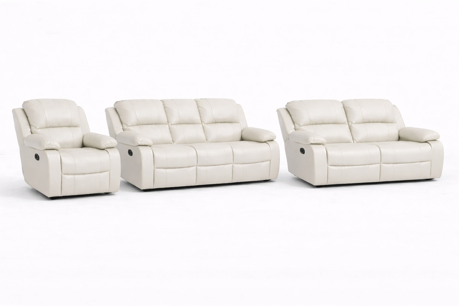 3-2-1 Sofa Set – Genuine Leather (Premium Static)