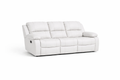 Genuine Leather Three-Seater Sofa – Premium Static